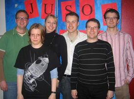 (v.li.)Arndt Rometsch, Celia Jung, Marie- Luise Stallecker, Florian Heine, Helge Gutstein, Lucas Leister